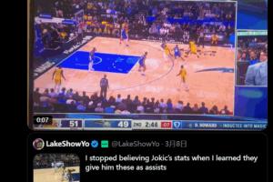 乐鱼体育下载-感觉不公平？湖媒晒老詹传球不算助攻吐槽此前约基奇助攻数据